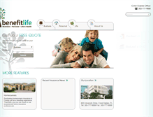 Tablet Screenshot of benefitlife.com